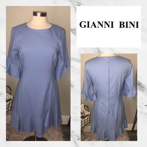 💖NWOT- CLEARANCE-Gianni Bini Ruffle hem and Sleeves Dress 💖